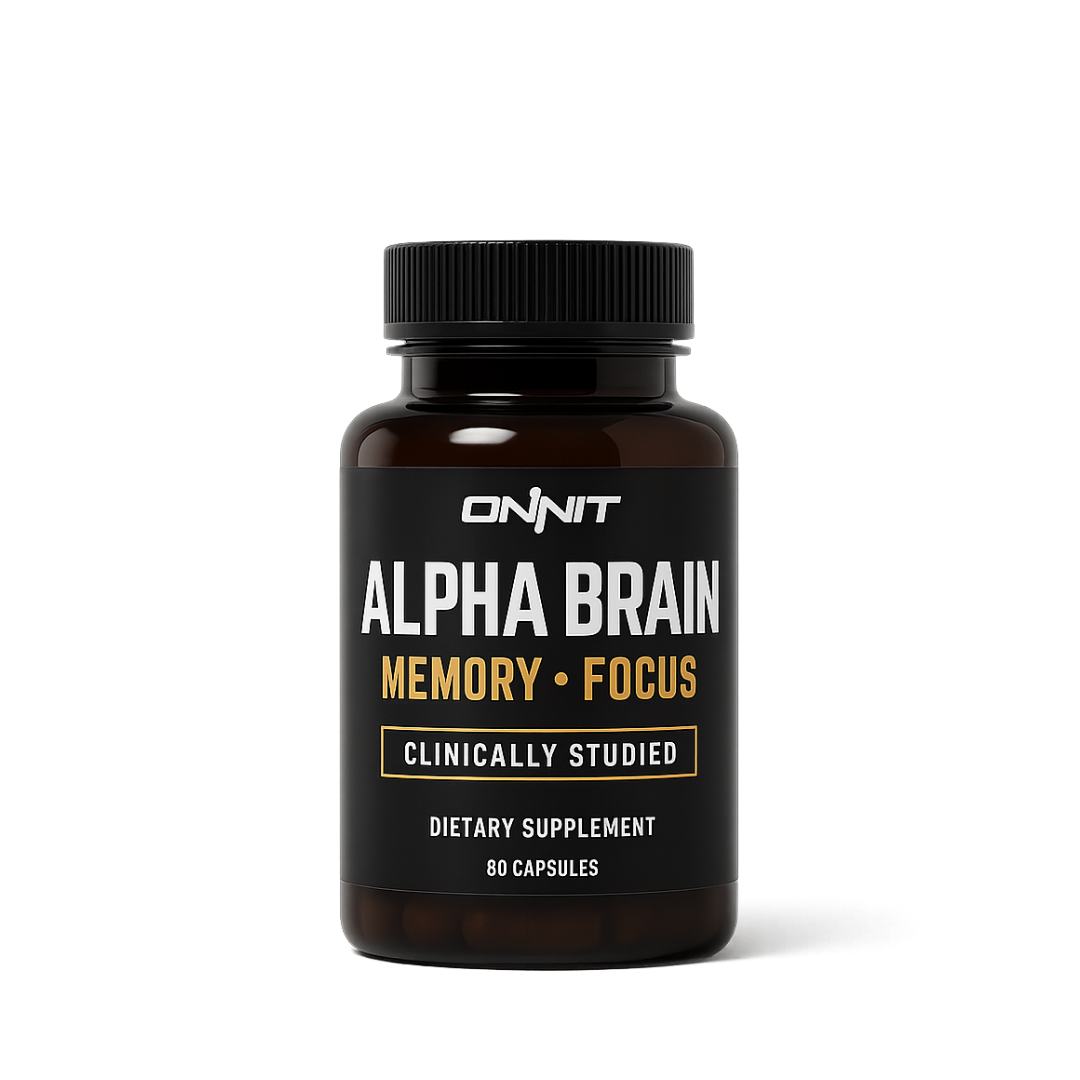 Onnit Alpha Brain supplement product shot